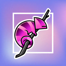 Load image into Gallery viewer, Pink Chameleon - Sticker
